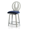 thumbnail image 4 of Furniture of America Harper Metal Counter Stool-Set of 2, Navy, 24-in, 4 of 4