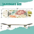 thumbnail image 2 of 31'' Complete Skateboard 7 Layer Canadian Maple Double Kick Deck Skateboards floral bird flower clip art Skate Board for Beginner Adult Gifts, 2 of 5