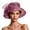 Burgundy, variant on Women Sun Hats UV Protection Wide Brim Dress Hat Lightweight Plain Portable Hat for Formal Outdoor Green