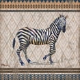 thumbnail image 2 of Brent, Paul 15x15 Gold Ornate Wood Framed with Double Matting Museum Art Print Titled - Tribal Trek Neutral I, 2 of 4