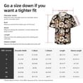 thumbnail image 3 of Picia Retro Hydrangeas Gentle Cotton Regular Fit Short Sleeve Casual Hawaiian Shirt for Men-Small, 3 of 8