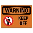 thumbnail image 1 of SignMission OS-WS-A-1824-L-12655 18 x 24 in. OSHA Warning Sign - Keep Off, 1 of 1