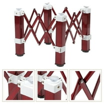 RENACLIPY Metal Folding Table Legs, Height Adjustable, Portable and Stable Support, Brown Finish, 1 Set for Furniture