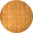 thumbnail image 1 of Ahgly Company Indoor Round Abstract Orange Contemporary Area Rugs, 5' Round, 1 of 1