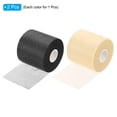 thumbnail image 3 of Uxcell 30 Yard PU Tennis Badminton Racket Grip Cushion Wrap Tape Backing Film, Black/Beige 2 Pack, 3 of 6