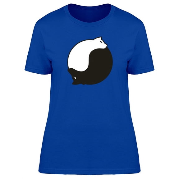 Cat & Dog, Yin Yang T-Shirt Women -Image by Shutterstock, Female Small