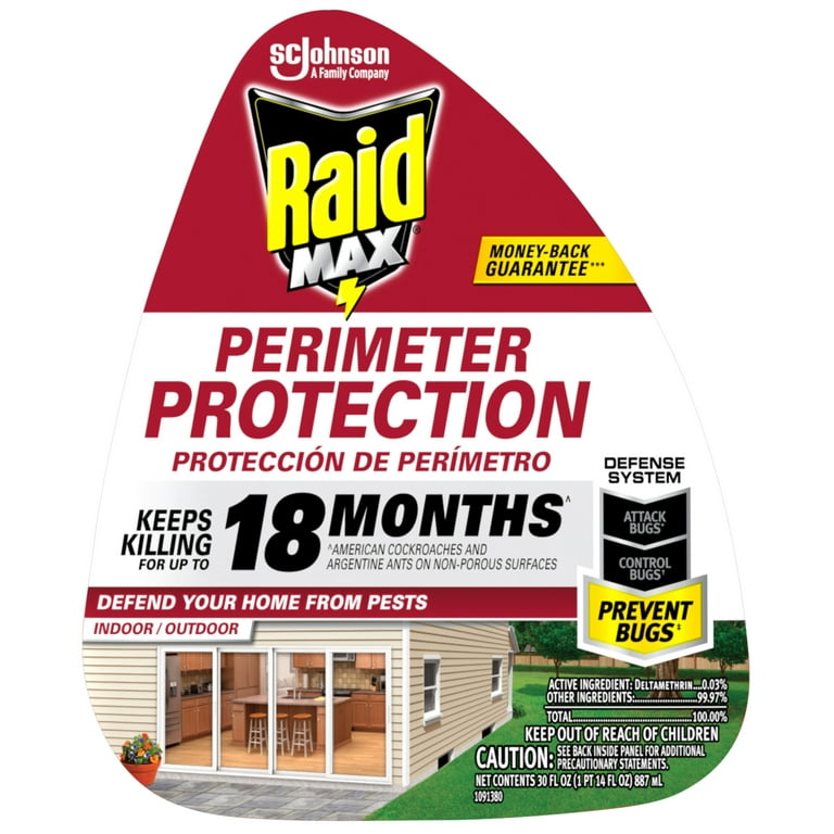 Raid Ant Killer and Max Perimeter Protection 30-oz Home and Perimeter  Indoor/Outdoor Bug Spray in the Insect Repellents department at