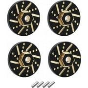 24g SCX24 Brass Weights 7mm Hex Wheel Hubs Adapter Black Coating Counterweights for Axial SCX24 AX24 FCX24 Upgrades
