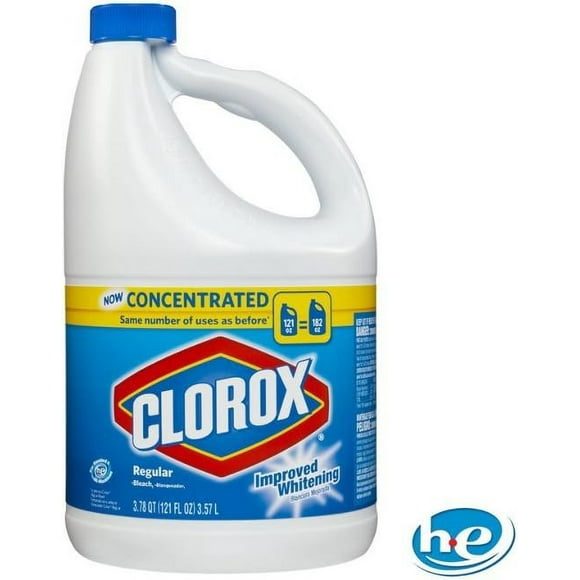 Clorox Regular Bleach Concentrate Liquid, 121 OZ