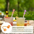 thumbnail image 5 of 24Pack Straw Cover Cap, Orange Silicone Straw Tips Cover Fits 10mm/0.39" OD Drinking Straws, 5 of 6