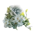 thumbnail image 1 of Ramo de rosas artificiales para decoración del hogar, boda, fiesta, color azul F, 1 of 9