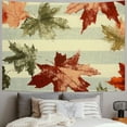 thumbnail image 2 of Patifu Leaves Stripes Tapestry Wall Hanging Unique Style Graphic Tapestries Home Wall Decor Art Living Room Bedroom Apartment Farmhouse Dorm 40x30inch, 2 of 6