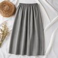 thumbnail image 5 of CCRFTGI Gingham Maxi Skirts for Women Dressy Casual A Line High Waist Long Plaid Skirt With Bow Summer Beach Vacation Outfits Flowy Skirts for Women Gray S, 5 of 8