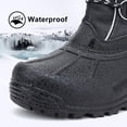 thumbnail image 2 of Botas ALEADER Aisladas Impermeables para Nieve Invierno Negras Talla 9 US, 2 of 5