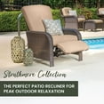 thumbnail image 2 of Hanover Strathmere Steel Outdoor Recliner with Cushions, Tan, 2 of 13