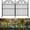 Black 4, variant on 10Pcs Decorative Garden Fence, Rustproof Metal No Dig Garden Fencing Border, Total 22 in(H) x 10.83 ft(L) Outdoor Animal Barrier,Arched