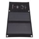 thumbnail image 4 of Cargador De Panel Solar, Protección De Sobrecarga USB Dual Paquete De Carga Solar Plegable De Polímero PET De Alta Tasa De Conversión Negro Para Montañismo ANGGREK Otros, 4 of 8