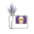 thumbnail image 1 of Purple Mask Feliz Carnaval de Venecia Tarjeta de jarrón de lavanda artificial, 1 of 3