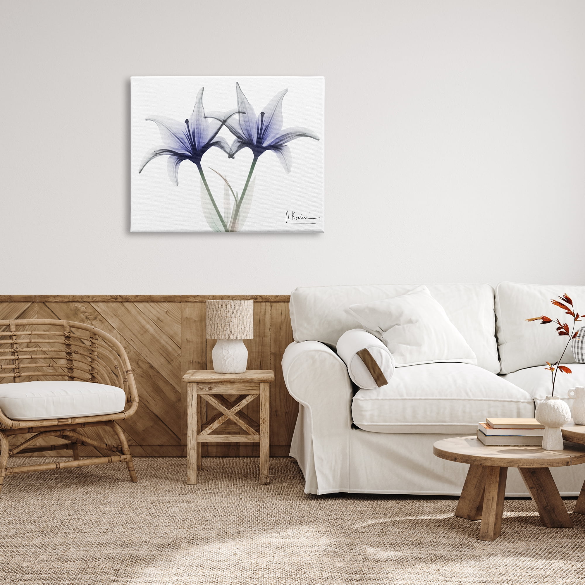Stupell Industries X-Ray Lily Flowers Botanical & Floral Photography Gallery Wrapped Canvas Print Wall Art, 40 x 30
