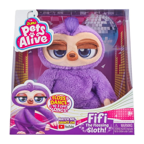 Pets Alive Fifi the Flossing Sloth Battery-Powered Robotic Toy