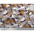thumbnail image 2 of Soimoi polyester Crepe Fabric Two Tone With White Camouflage Print Sewing Fabric Yard 52 Inch Wide, 2 of 3