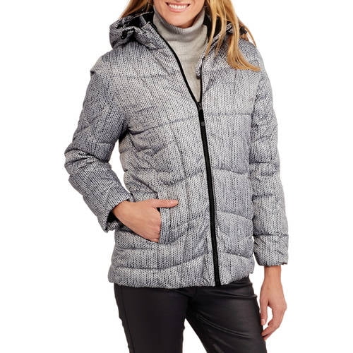 faded glory women's hooded fleece jacket