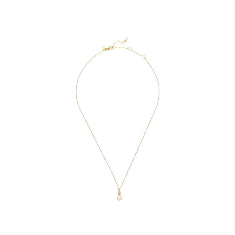 Kate Spade お洒落 pearls of wisdom mini pendant ネックレス Kate Spade New York Pearls of Wisdom Mini Pendant Gold Cream