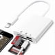 thumbnail image 1 of 3-in-1 Micro SD Card Reader Adapter for iOS Devices, Portable Memory Card Reader for Simultaneous Data Transfer, 1 of 5