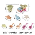 thumbnail image 3 of Beach Sand Toys Set for Kids Toddlers, Sandbox Water Toys with Dump Truck, Boat, Castle Buckets and Molds, All-Season Outdoor Play Kit for Snow & Sand, 3 of 7