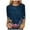 Dark Blue, variant on Womens T Shirts V Neck Summer 3/4 Sleeve Cotton Tops Tees Hot Pink,S