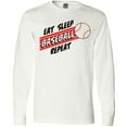 thumbnail image 3 of Inktastic Eat, Sleep, Baseball, Repeat Long Sleeve T-Shirt, 3 of 5