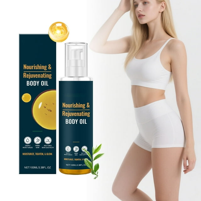 Aceite Corporal Iluminador | Nutre, Hidrata y Unifica El Tono de La Piel | Botella de 100 Ml