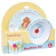 thumbnail image 3 of Bentology 5 Pc Mealtime Baby Feeding Set for Kids and Toddlers - Includes Plate, Bowl, Cup, Fork and Spoon Utensil Flatware - Durable, Dishwasher Safe, BPA Free - Ice Cream, 3 of 5
