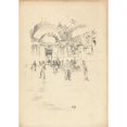 thumbnail image 2 of James Abbott McNeill Whistler 14x18 Black Ornate Wood Framed Double Matted Museum Art Print Titled - The Long Gallery, Louvre (1894), 2 of 5