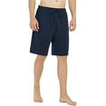 thumbnail image 4 of U2SKIIN 2 Pack Mens 100% Cotton Pajama Shorts, Lightweight Lounge Pant with Pockets Soft Sleep Pj Bottoms(Navy/Light Gray Mel,L), 4 of 6
