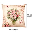 thumbnail image 3 of Lzobxe Outdoor Cushion Cover, Fade Resistant Throw Pillow Cover, Decorative Soft Floral and Bird Printed Throw Pillow Covers for Living Room Garden, 3 of 5