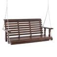 thumbnail image 1 of Columpio de porche VEVOR para exteriores, madera, 4,5 pies, resistente, 400 kg, 1 of 9