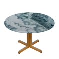 thumbnail image 3 of HAOXIT  Marble Blue Green Round Tablecloth Abstract Ocean Rock Splashes Marble Pattern Table Cloth Dining Table Cover for Home Kitchen Restaurant Party Buffet Picnic 46-50, 3 of 8