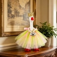 thumbnail image 7 of Gumesh Rainbow Porch Goose Outfit Goose Outfit Lawn Geese Costume Clothes Pearl Tie Fits 23" Cement Geese Statue for Pride Month Outdoor Garden Yard Patio Art Decor, 7 of 7