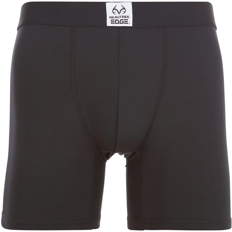 Realtree Mens Performance Boxer Briefs - 6-Pack Stretch Underwear