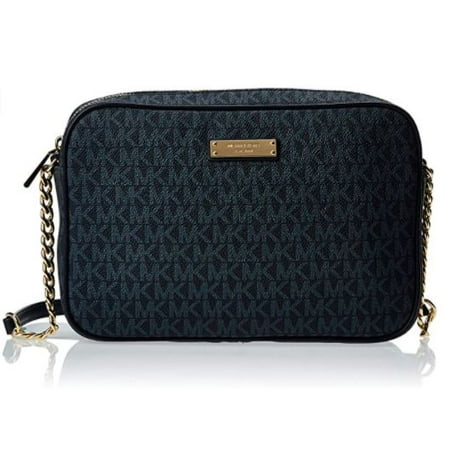 Michael Kors Jet Set Ladies Large Admiral/Pale Blue PVC Crossbody Bag 32S7GJSC7B444