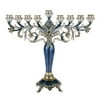 Judaica Kingdom KIJ-MEN-6511 Menorah Chanukkia Turquoise