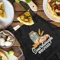 thumbnail image 4 of Funny Sourdough Aprons for Women, Sourdough Whisperer, Adjustable Baking Black Chef Aprons with Pockets, Humor Baking Gifts for Mom Wife, Birthday Gifts for Hostess Chef Friend Bake Lover, 4 of 6