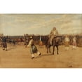 thumbnail image 2 of Prilidiano Pueyrredòn 14x11 Gold Ornate Wood Frame and Double Matted Museum Art Print Titled - In El Corral (1840-1870), 2 of 4