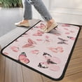 thumbnail image 4 of Pink Butterfly Pattern Door Rugs,Washable Non Slip Door Mats Indoor,Decorative Door Mats,Entry Mat Indoor for Entrance,Bedroom,Kitchen,Bathroom,30"x17", 4 of 6