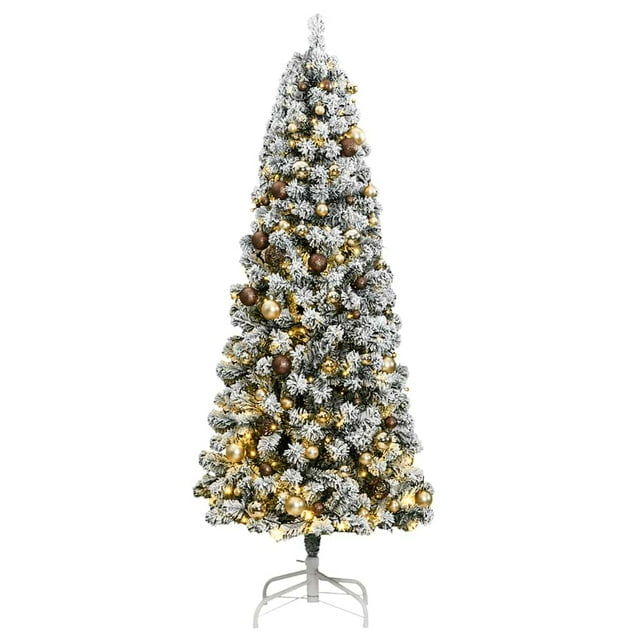 Árbol de Navidad VidaXL artificial con bisagras, 300 LED, 210 cm