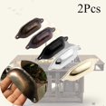 thumbnail image 4 of 2PCS Cupboard Kitchen Furniture Antique Brass Cabinet Shell Shape Wardrobe Pulls Door Handle Cabinet Pulls Drawer Knob SILVER, 4 of 8