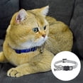 thumbnail image 3 of Suministros para mascotas con cascabel, collar de seguridad con broche de presión para cara de gato, collar de nailon para gato, collar para gato mascota, 3 of 5