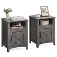 thumbnail image 1 of Mesita de noche VASAGLE LIRY Colección Farmhouse Misty Grey x2, 1 of 8