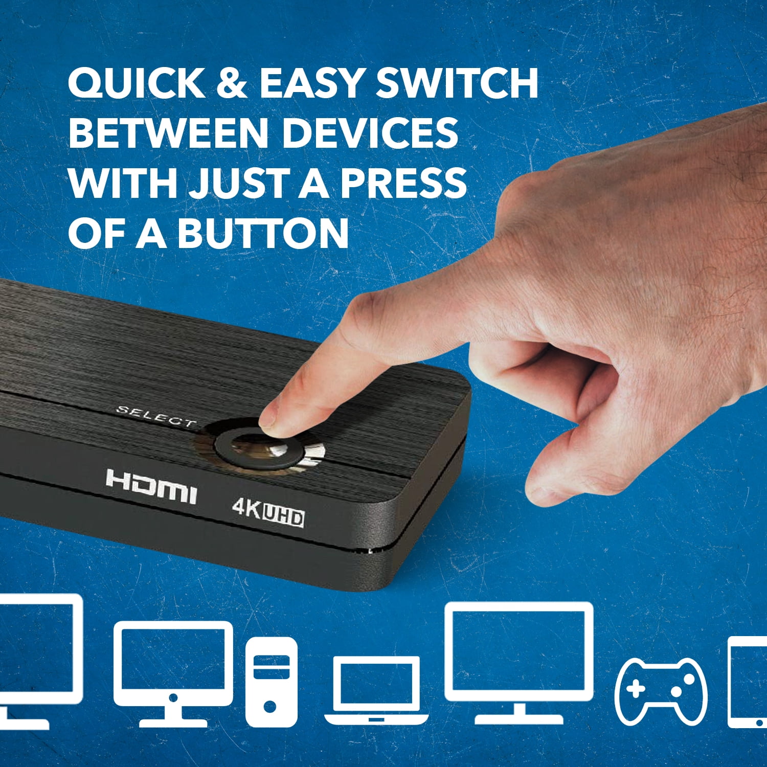 OREI 4K 3 Port 3x1 HDMI KVM Switch for Multiple Devices, Computers, One Display Monitor, UltraHD HDCP 2.0